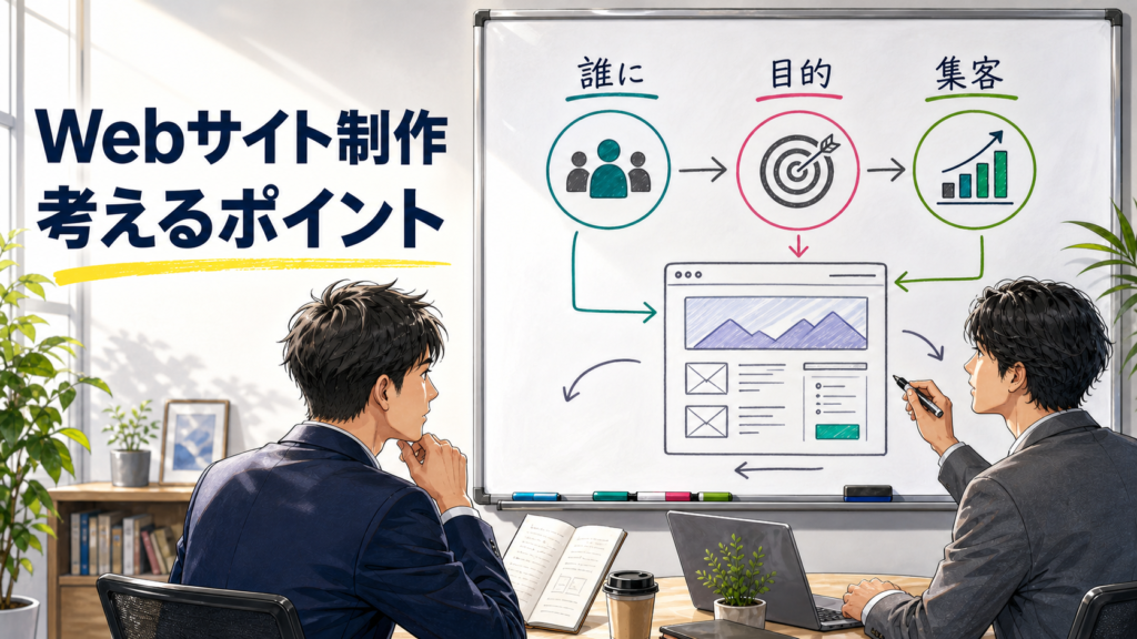ウェブサイトを制作する際に考えるべきポイント