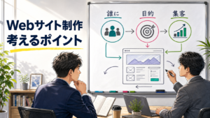 ウェブサイトを制作する際に考えるべきポイント