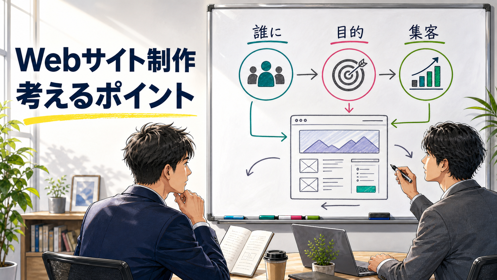 ウェブサイトを制作する際に考えるべきポイント