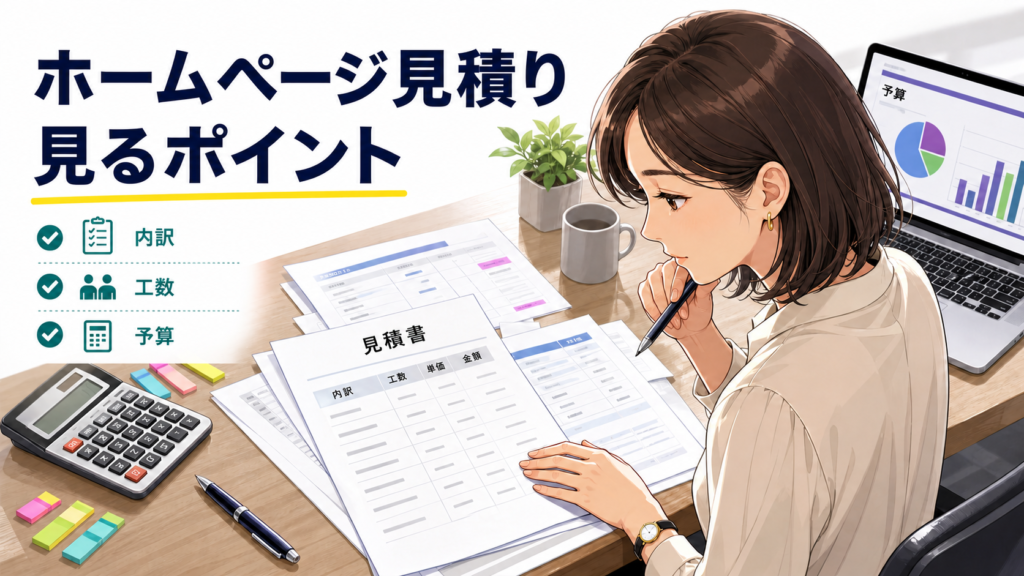 ホームページ発注時の「見積り」のポイント