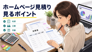 ホームページ発注時の「見積り」のポイント