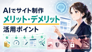AIでウェブサイトを作成するメリット・デメリットと活用ポイント