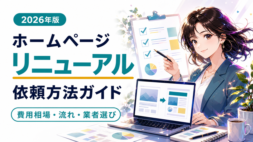 ホームページリニューアル依頼方法ガイド(2026年版・費用相場/流れ/業者選び)