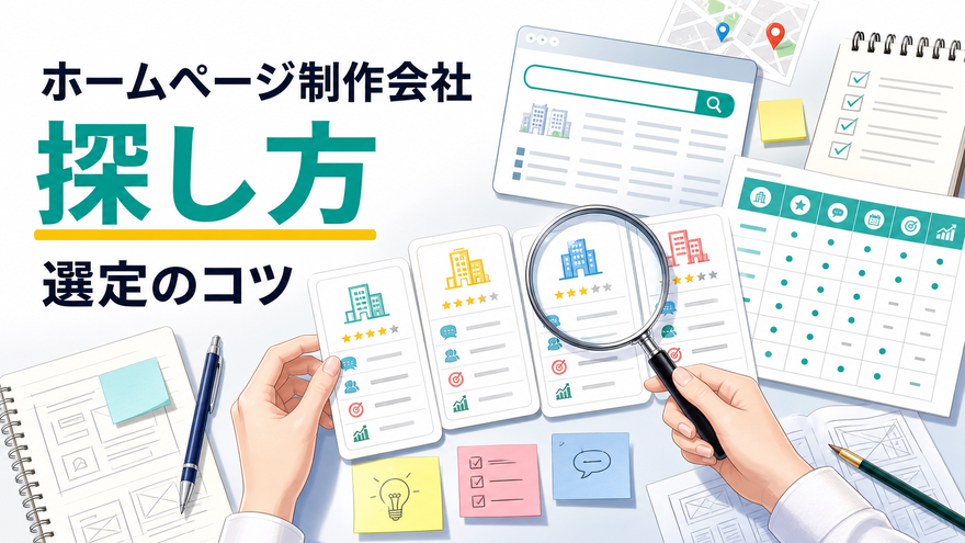 ホームページ制作会社の探し方・選定のコツ