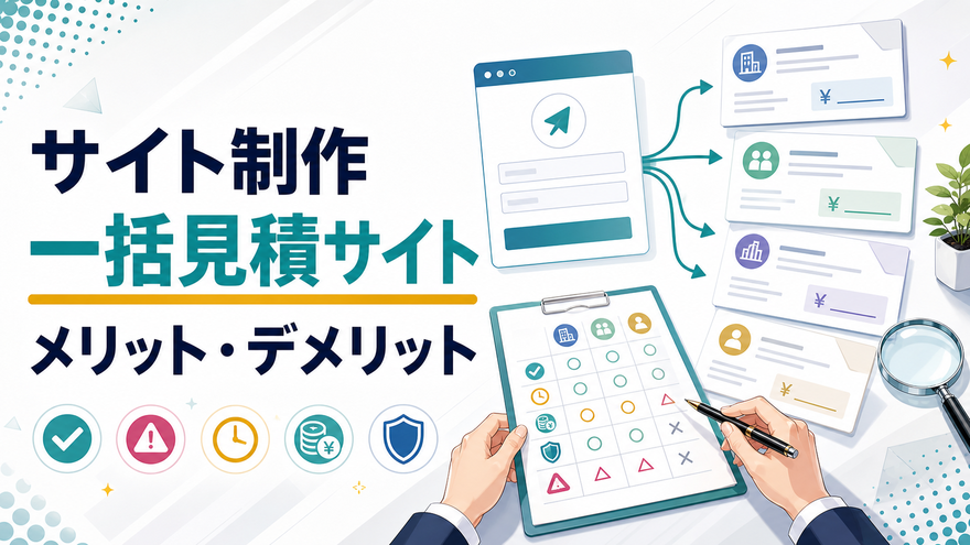 サイト制作一括見積サイトのメリット・デメリット