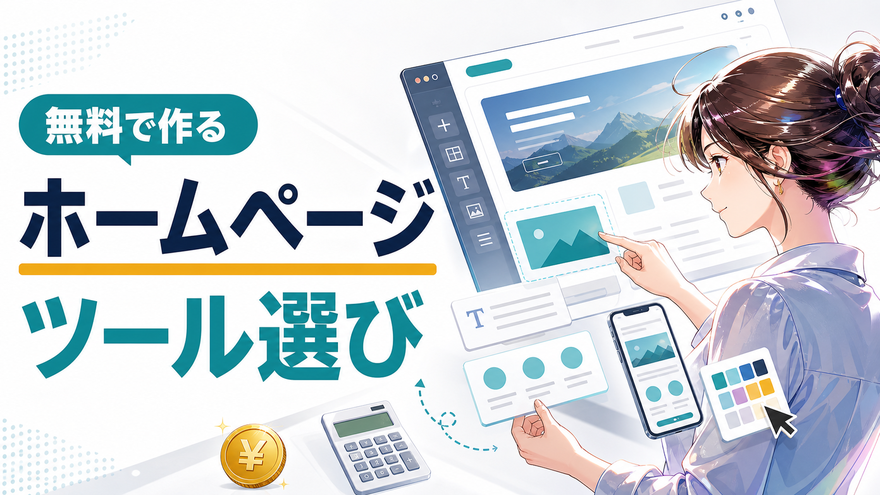 無料でホームページを作成する方法・ツール選びのポイント