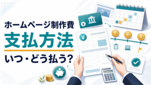 ホームページ制作費用の支払方法（いつ・どう払うか）