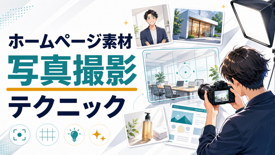 ホームページ素材用の写真撮影テクニック